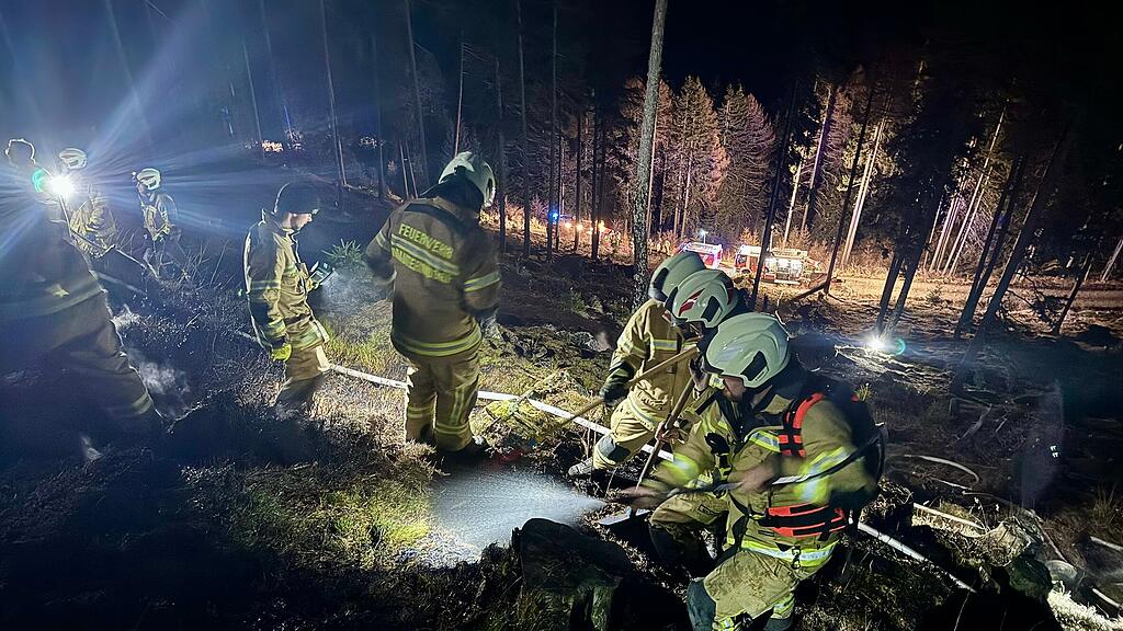 Waldbrand in Mariapfarr