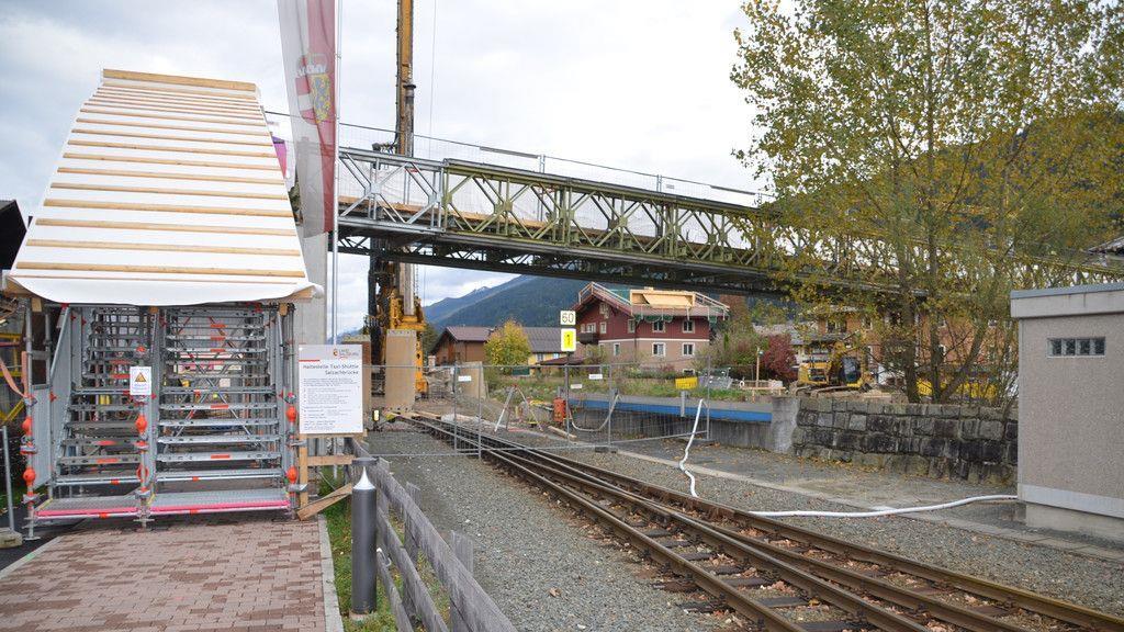 Neue Hubbr\u00fccke f\u00fcr Mittersill: Lokalaugenschein im Oktober