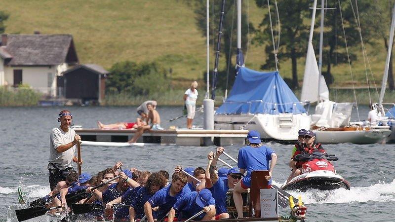 Drachenboot-Action am Mattsee