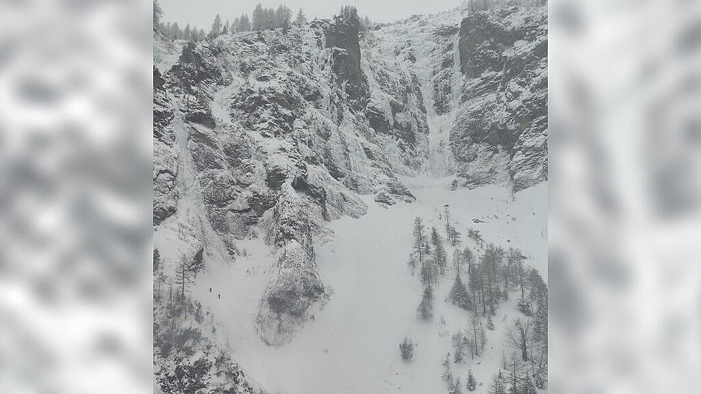 Lawinenabgang Eisfall Gastein