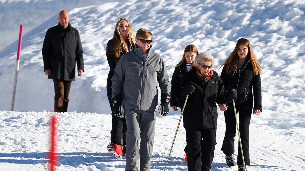 Holländische Königsfamilie in Lech am Arlberg