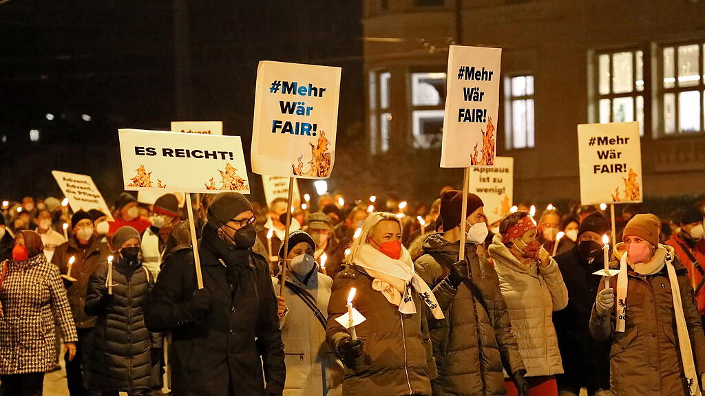 Mehr WärFair-Kundgebung