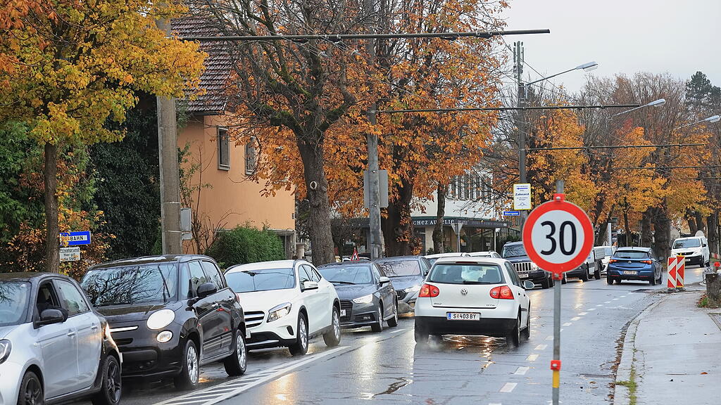 Nadelöhr für Autofahrer im Nonntal
