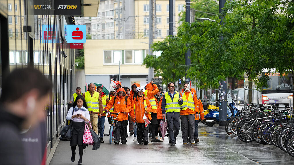 Fahrradkuriere streiken in Salzburg