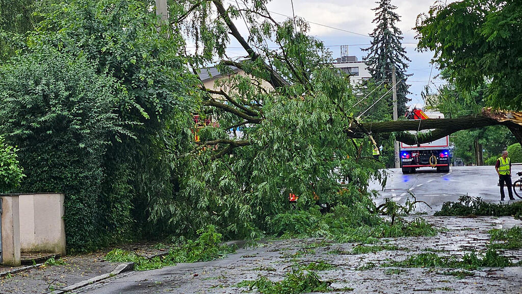 Unwetter-Schäden in Salzburg