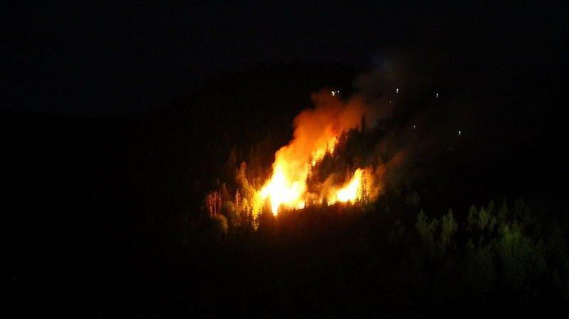 Waldbrand am Thumsee