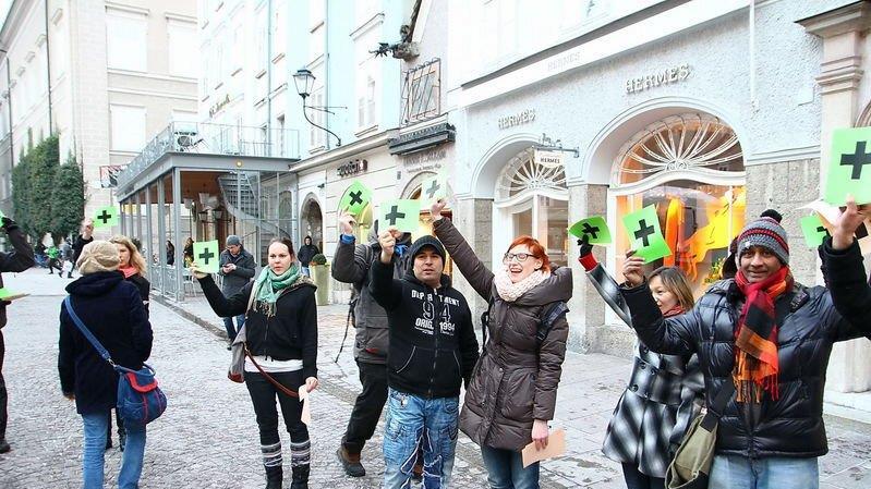 Synbiose-Flashmob am Alten Markt
