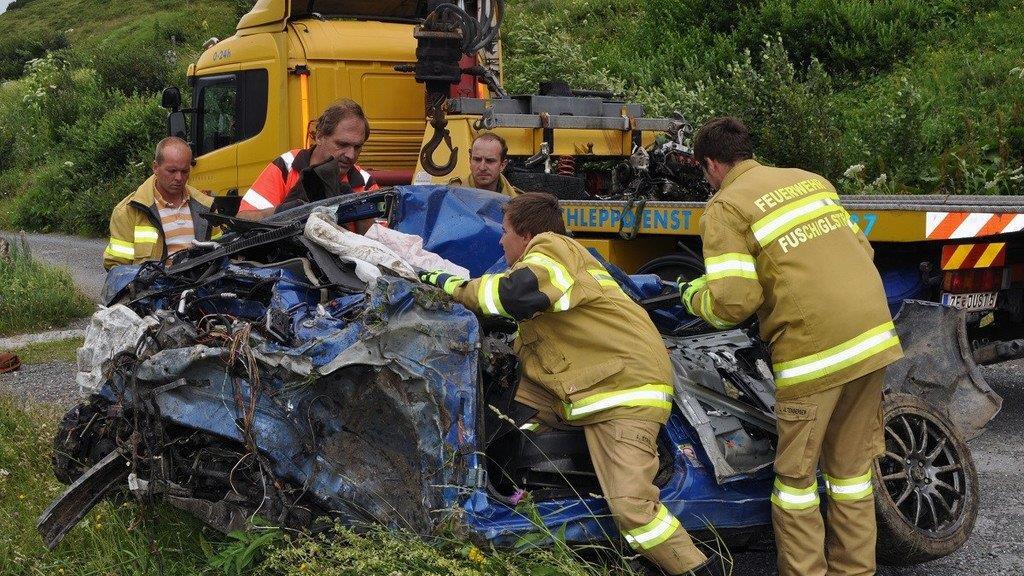 Pkw-Absturz auf der Großglockner Hochalpenstraße