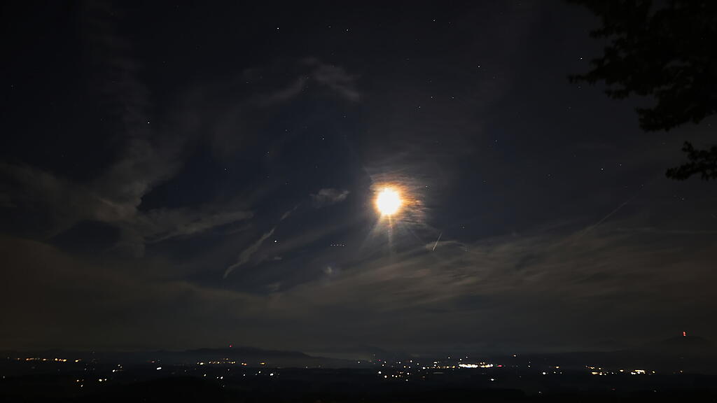 Mondfinsternis über Salzburg