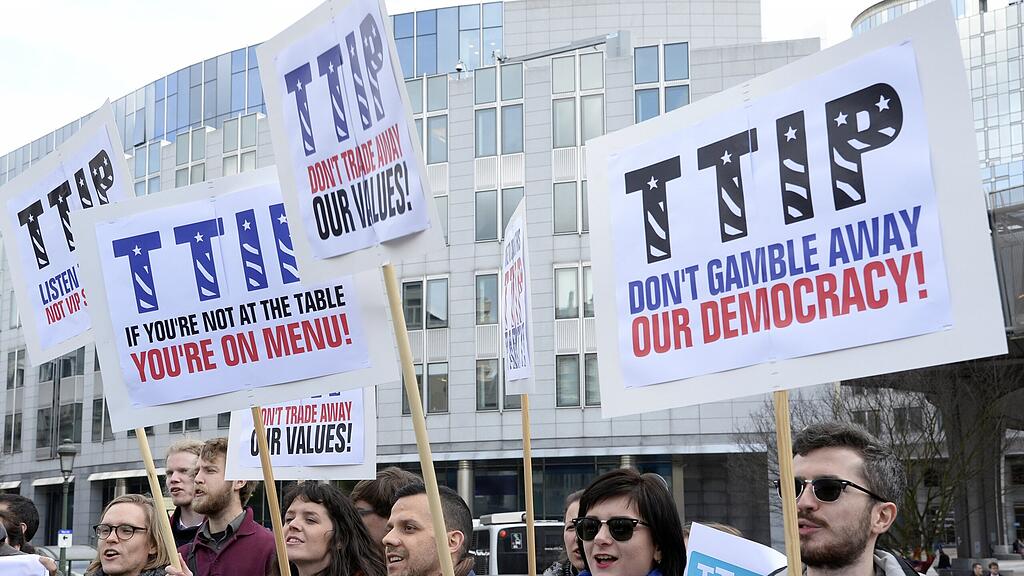 Weltweit wurde gegen TTIP demonstriert.