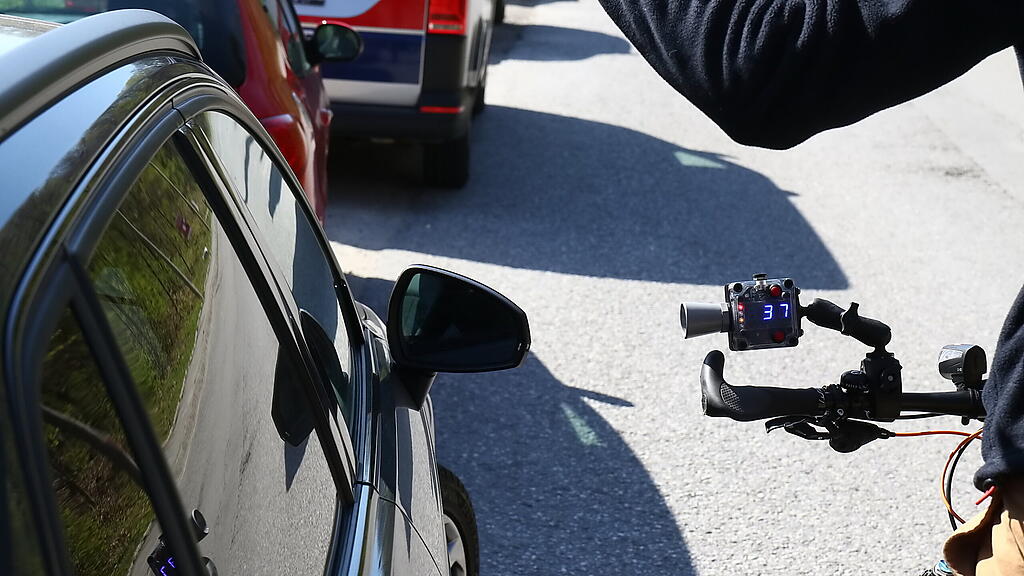 Abstandmessungen, Radfahrer