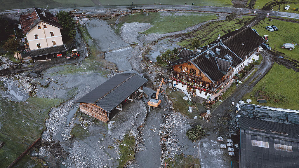 Unwetter Wald im Pinzgau