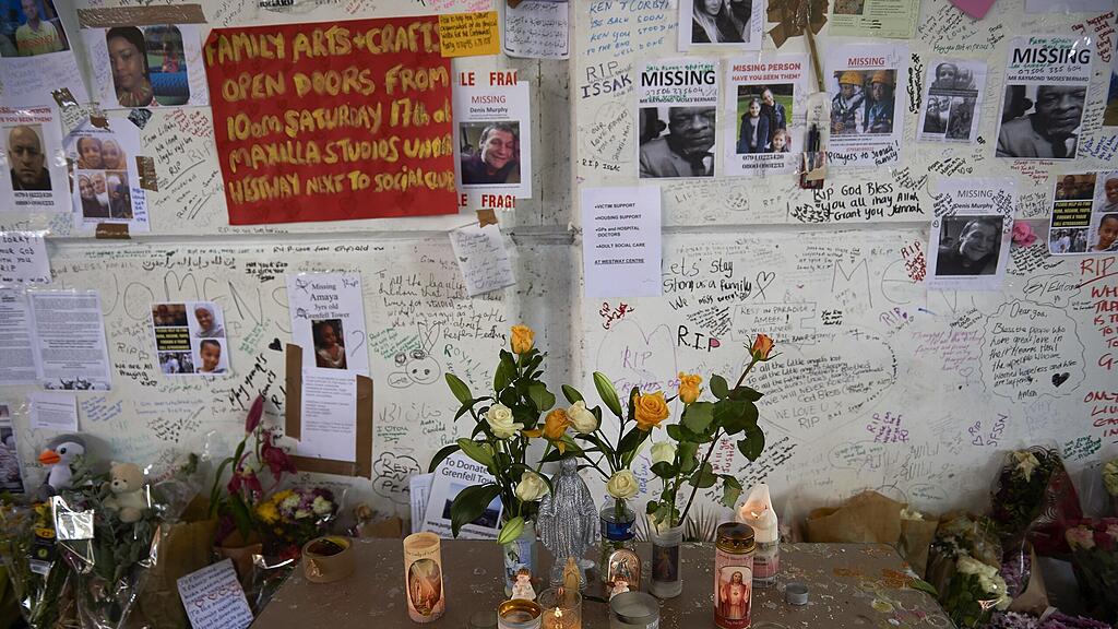 In London trauern die Menschen um die Opfer des Brandes.