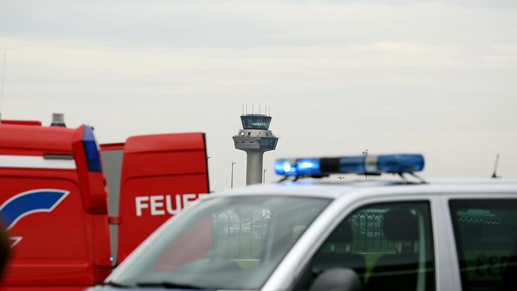Große Übung am Salzburger Flughafen