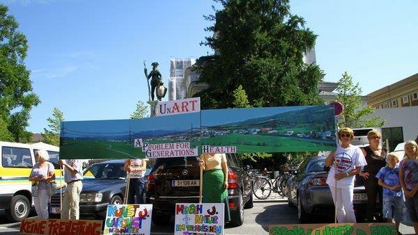 Bilder der Abseilaktion