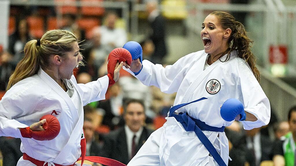 Buchinger (re.) rechnet sich eine Medaille bei den World Games aus.