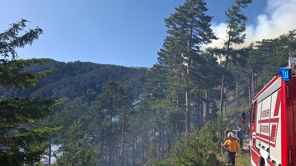 Waldbrand in der Rax