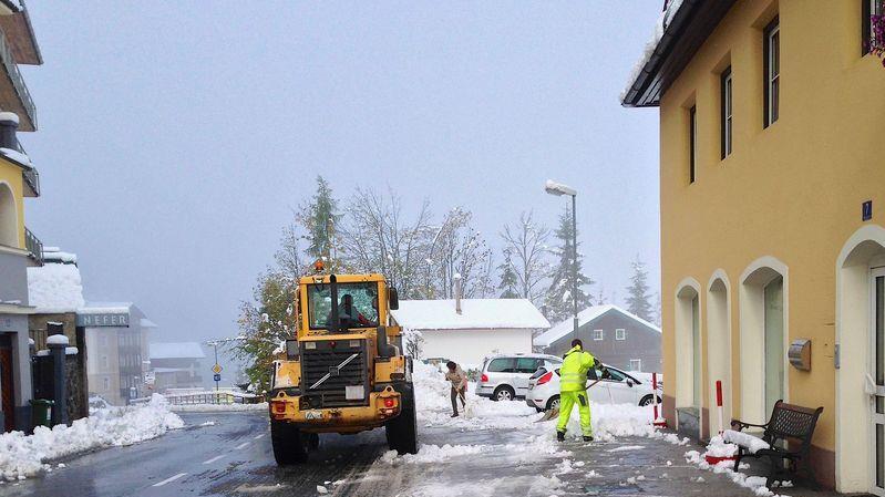 Schnee im Gasteinertal