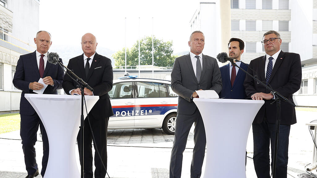 Pressekonferenz nach Amoklauf in Graz