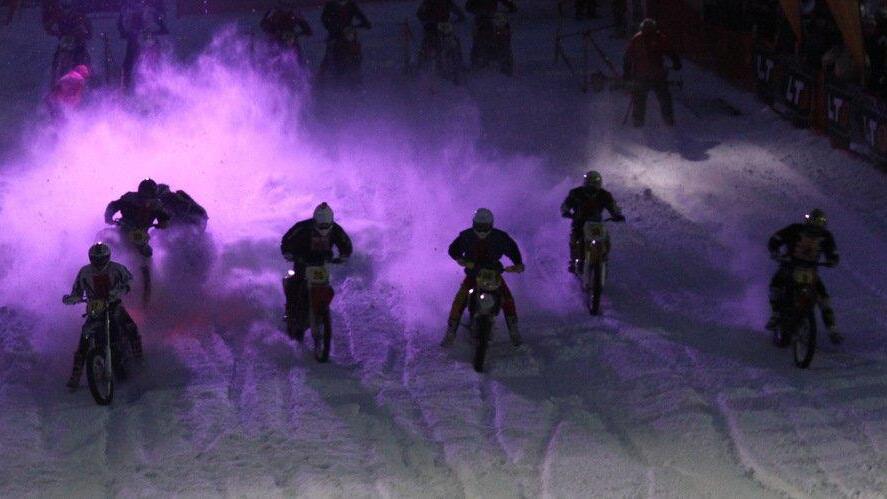 Snow Speedhill Race in Ried