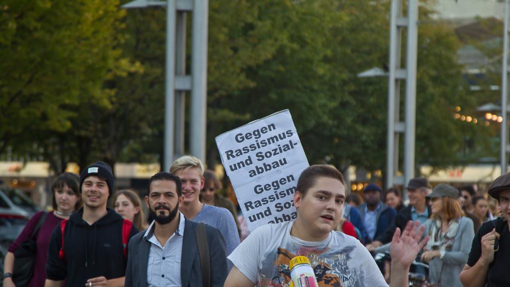 Demo für Bleiberecht von Flüchtlingen