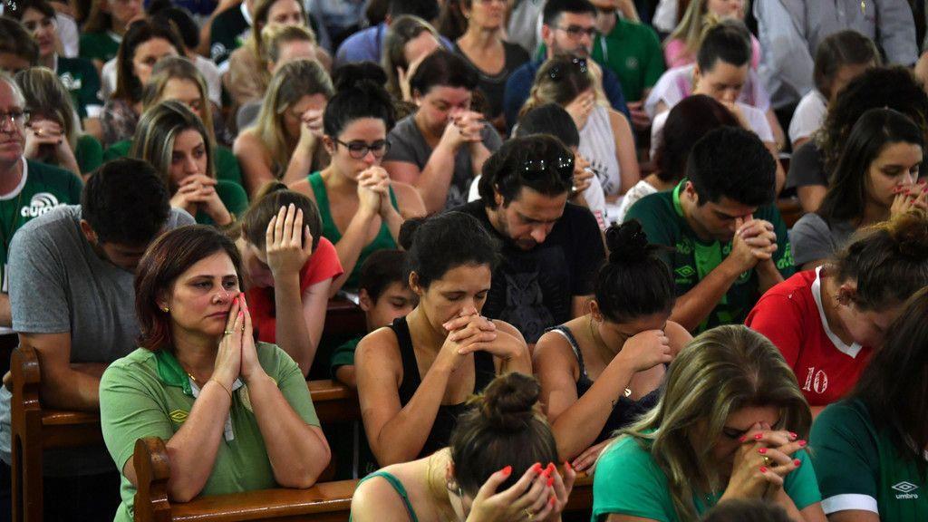 Chapecoense-Fans trauern