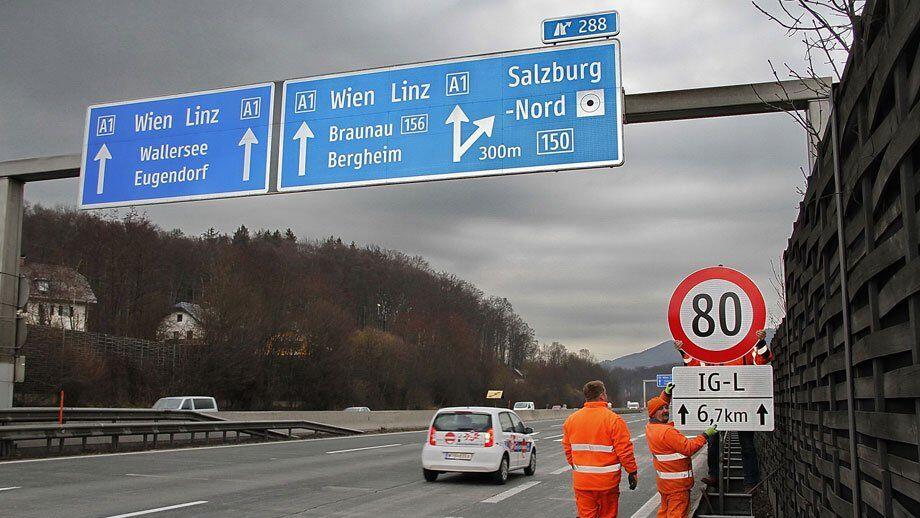 "Business as usuall" - so beschrieb die Polizei den ersten Tag von Tempo 80 auf der A1.