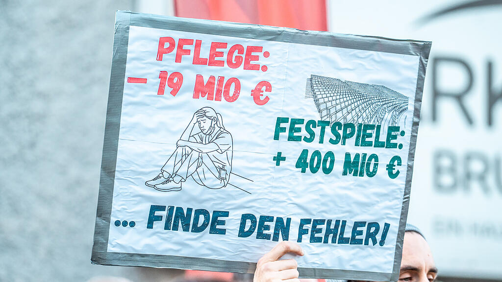 Pflege-Demo in Salzburg