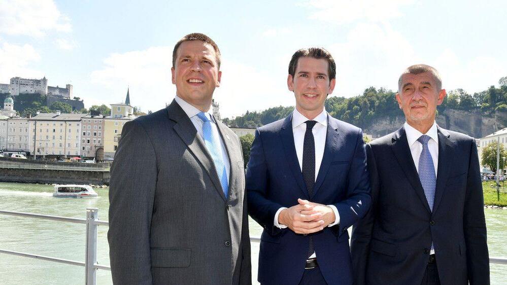 Kurz trifft Ratas und Babis in Salzburg