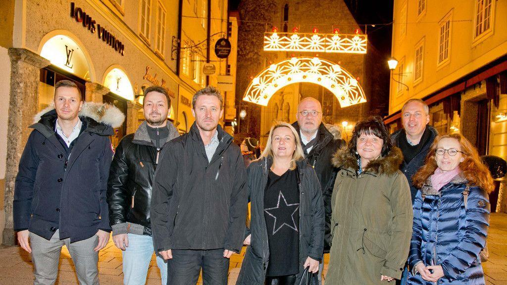 Weihnachtsbeleuchtung in der Getreidegasse