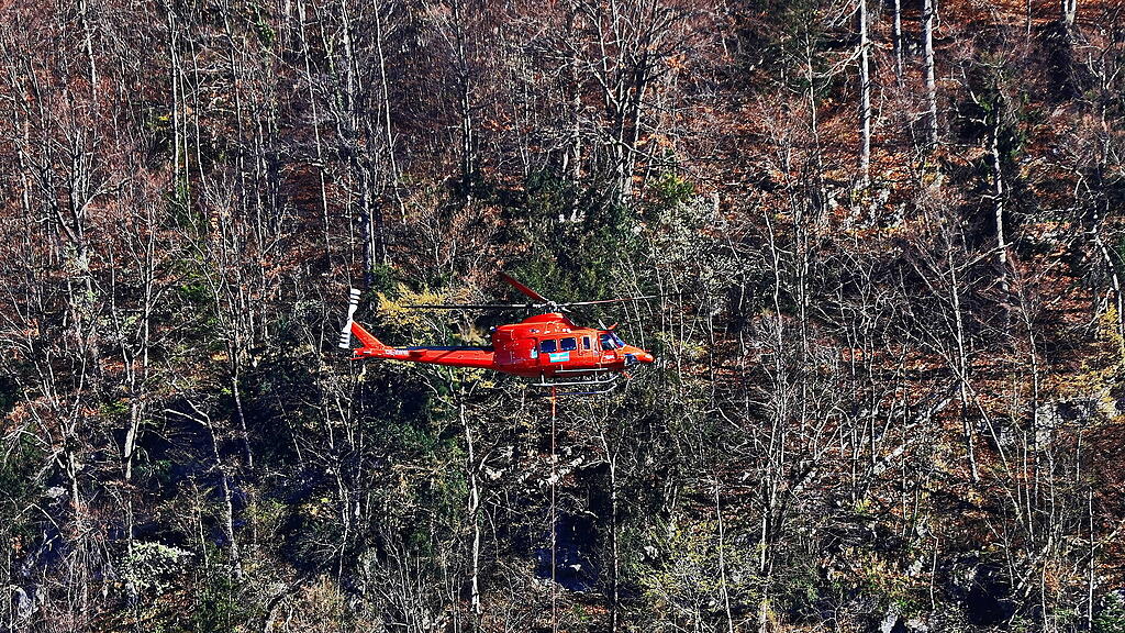 Hubschrauber am Kapuzinerberg