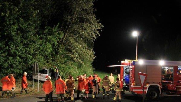 Bilder vom Crash in Anthering
