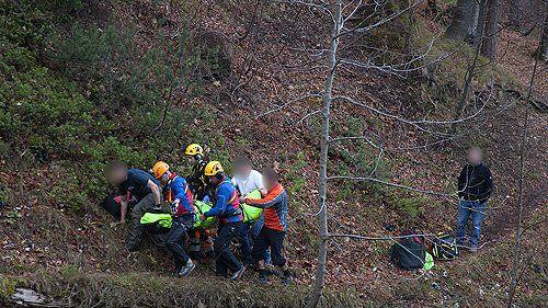Die Frau konnte nicht mehr ins Tal absteigen.