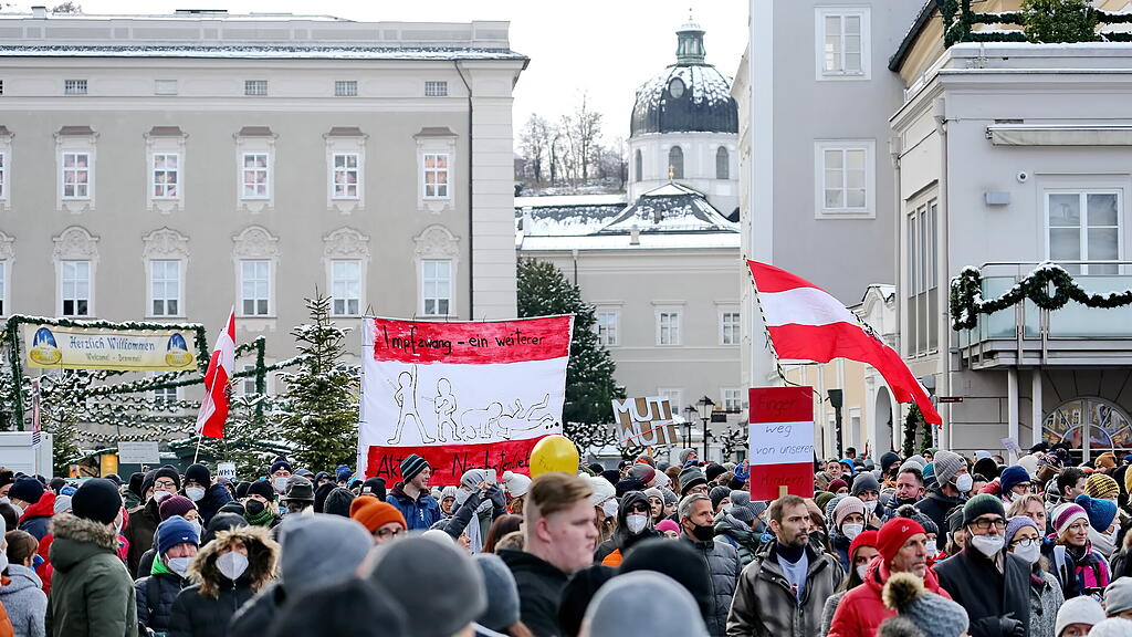 Corona-Demo in Salzburg