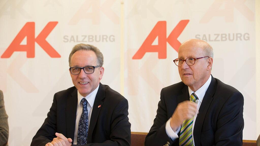 Rudolf Kaske und Siegfried Pichler am Montag beim Pressegespräch in Salzburg.