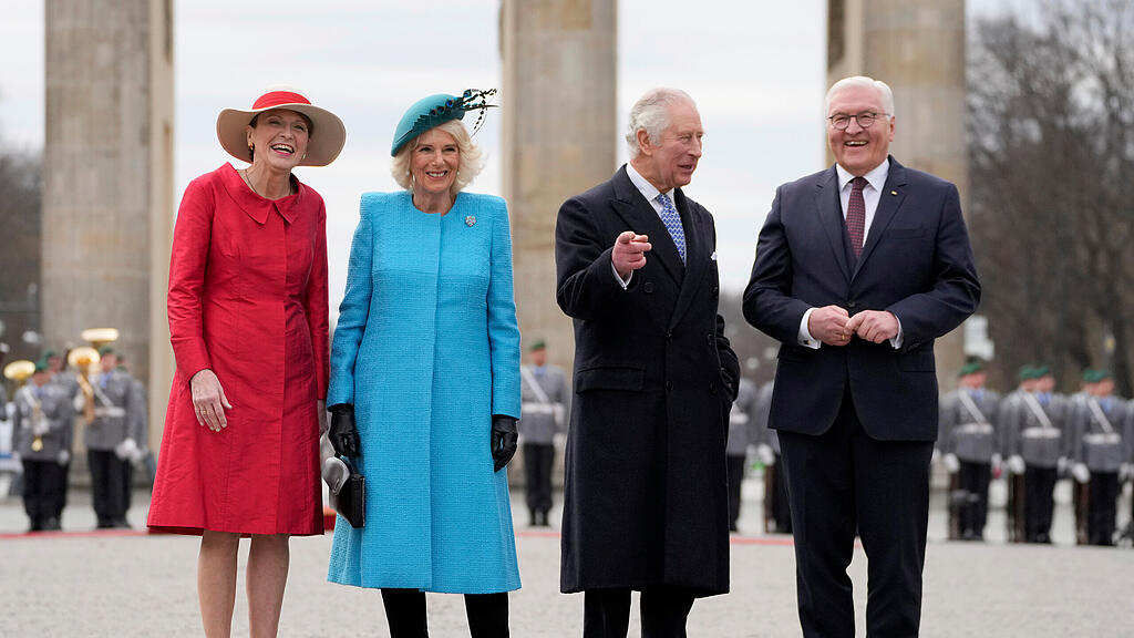 K\u00f6nig Charles III. und Camilla in Berlin