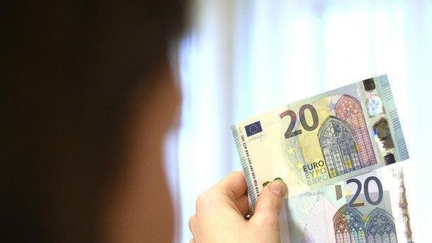 Der neue 20-Euro-Schein wird vorgestellt