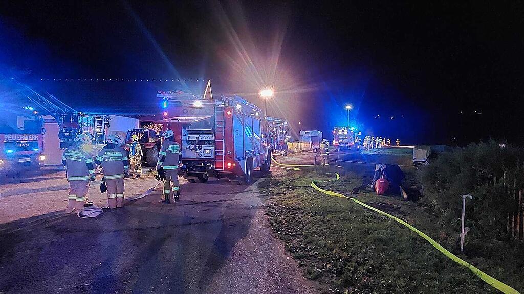 Feuerwehrübung in Großgmain