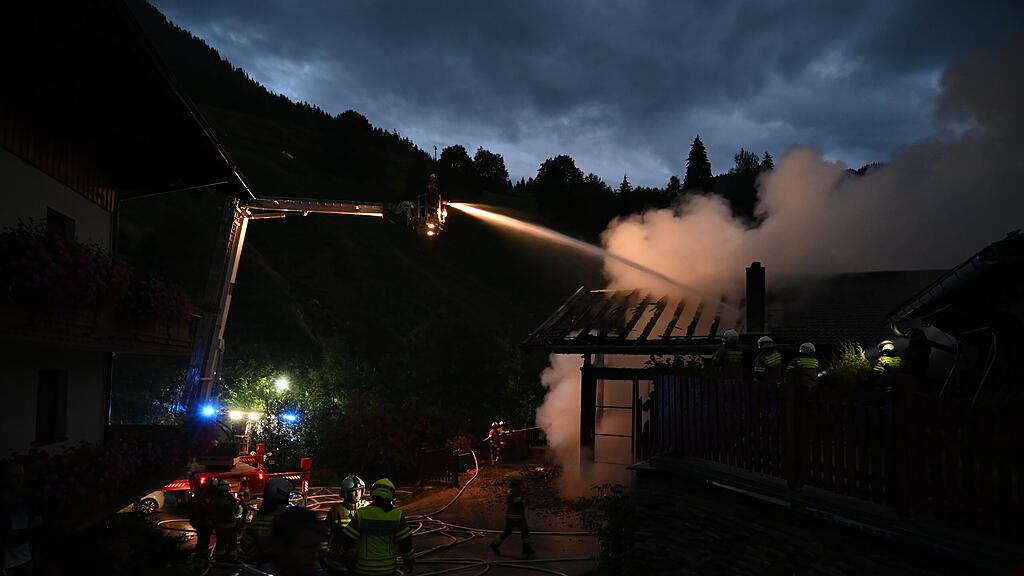 Großbrand Bauernhof Großarl
