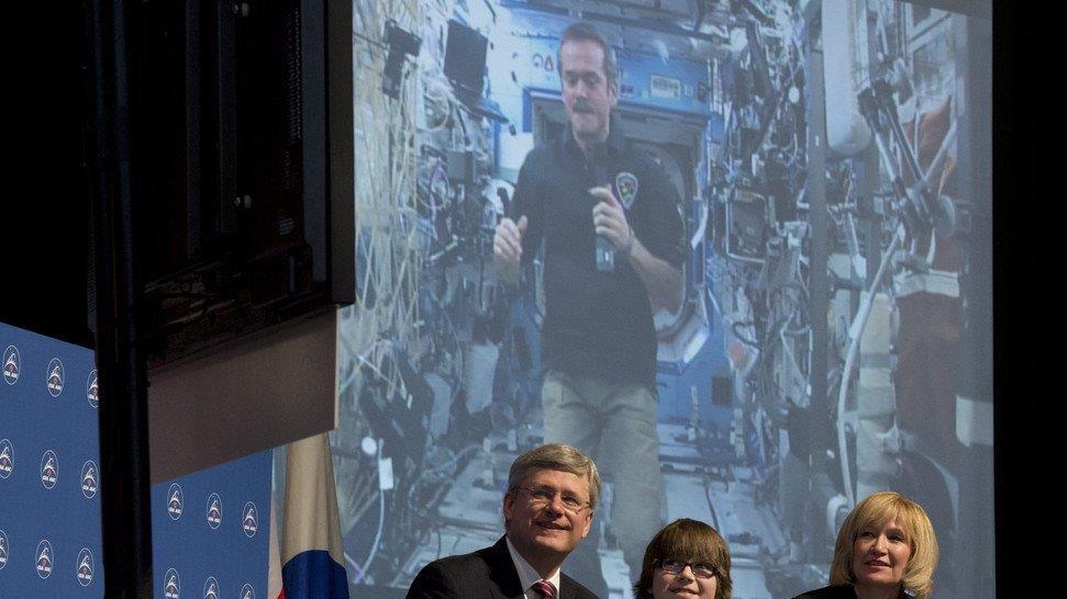 Astronaut Chris Hadfield auf der ISS