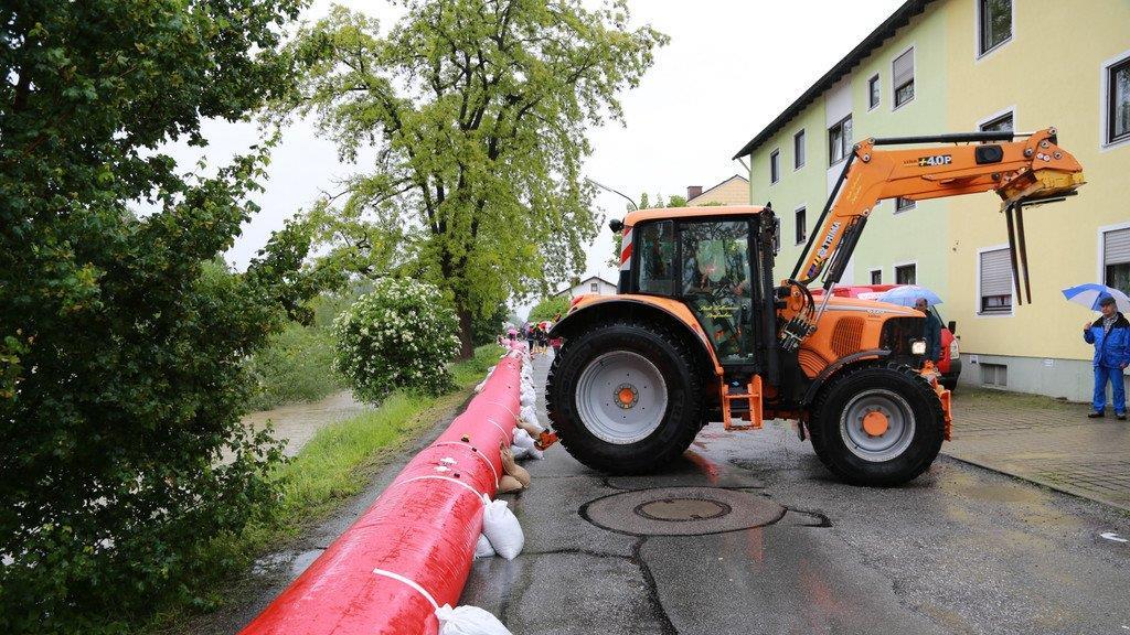 Hochwasser Mangfall Kolbermoor
