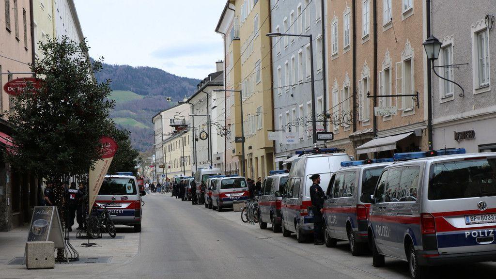 Salzburg vs. Lazio: Polizei fährt in Innenstadt auf