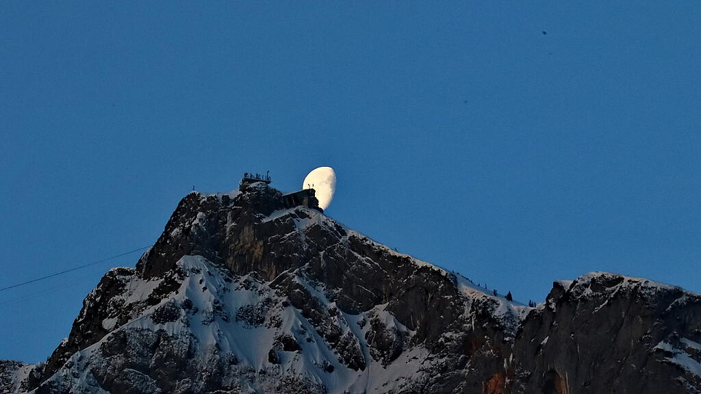 Monduntergang beim Untersberg