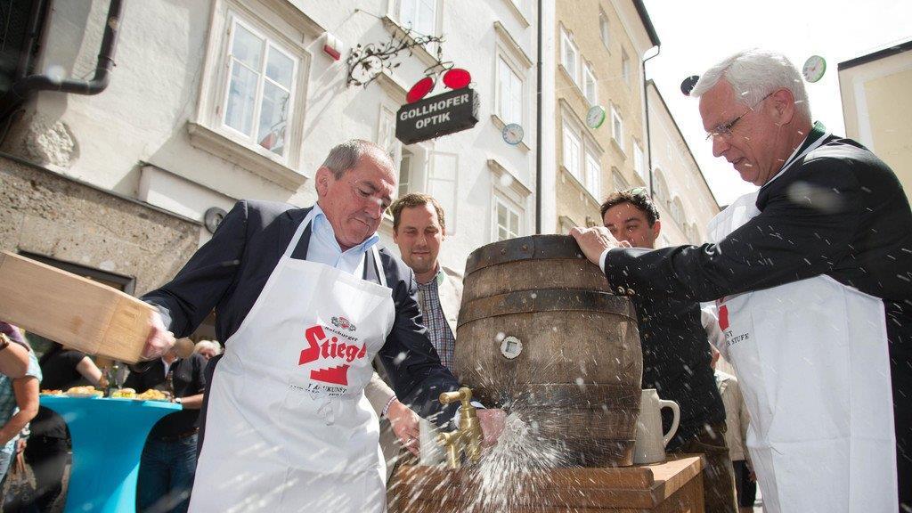 Linzergassenfest 2015 bei Sonnenschein eröffnet
