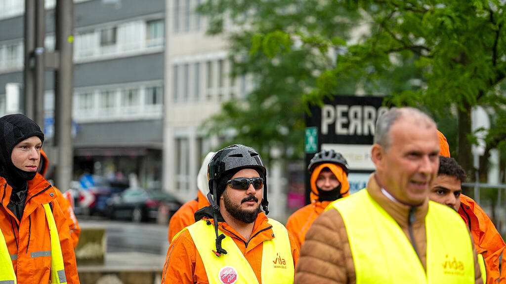 Fahrradkuriere streiken in Salzburg