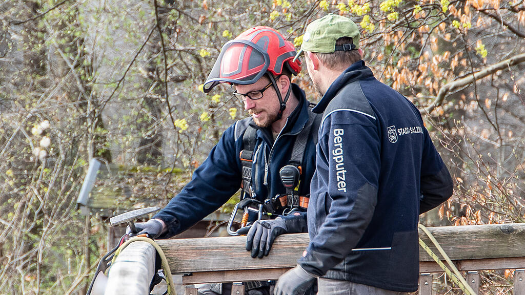 Bergputzer in Salzburg im Einsatz