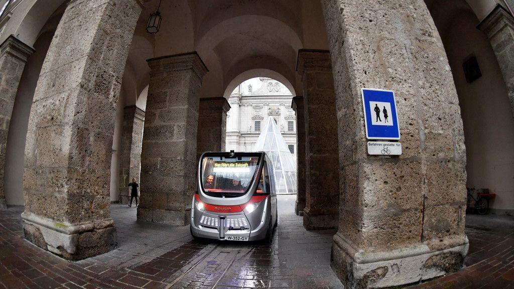 Selbstfahrender Bus wird in Salzburg präsentiert