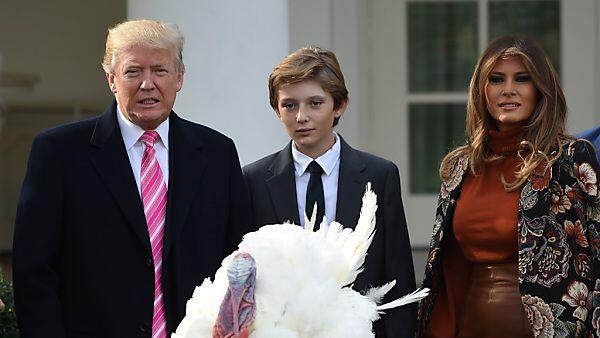 Die Trumps zeigten Gnade mit dem Federvieh
