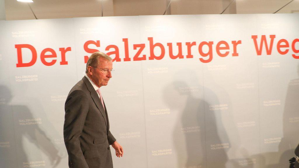 Rücktritt von Hans Mayr: Bilder der ÖVP-Pressekonferenz