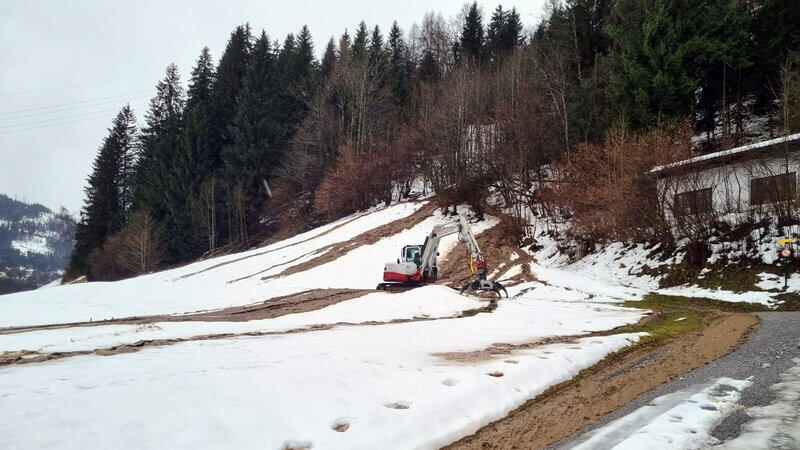 Murenabgang in St. Johann